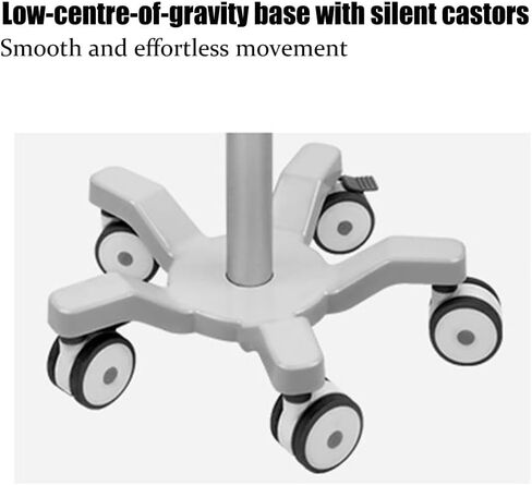 Trolley Featuring One Top Shelf and Four Silent Castors, Constructed from Abs Material. This Versatile Mobile Trolley is Suitable for S and Laboratories in Saudi Arabia
