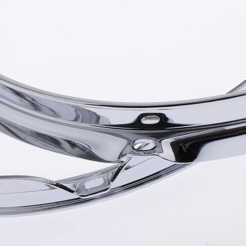 10 "Drum Hoop, 6 Holes, Chrome, Vintage, with Shaped Drum Edge, Diecast in Saudi Arabia