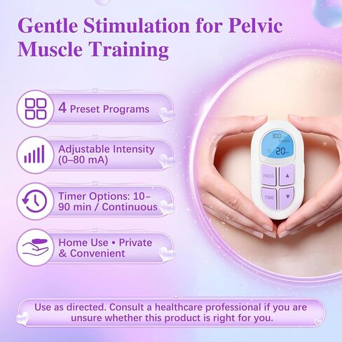 Incontinence Treatment Device, Pelvic Floor Exercise Devices, Pelvic Floor Strengthening Device for Women, Pelvic Floor Muscle Trainer, Incontinence Stimulator for Women to Strengthen Pelvic Support in Saudi Arabia