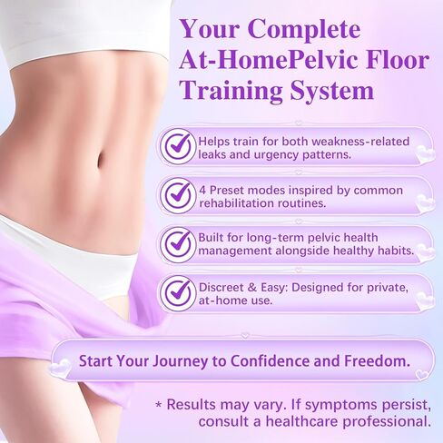 Incontinence Treatment Device, Pelvic Floor Exercise Devices, Pelvic Floor Strengthening Device for Women, Pelvic Floor Muscle Trainer, Incontinence Stimulator for Women to Strengthen Pelvic Support in Saudi Arabia