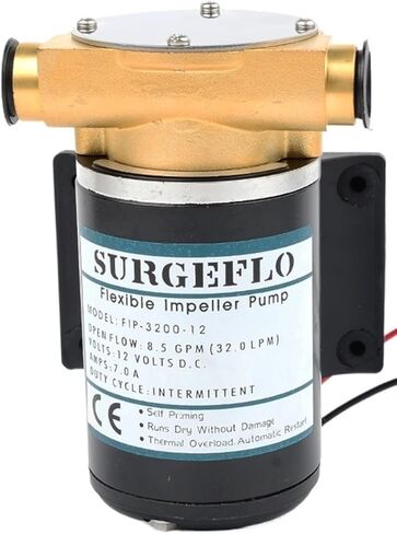 Fip-3200 30l/min 12v 24v مضخة الطرد المركزي السطحية الكهربائية الأوتوماتيكية، مضخة تبريد المحرك، مضخة المكره المرنة (FIP3200 12V) in Kuwait