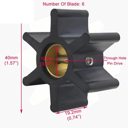 1pc 875583-7 Flexible Water Pump Impelle Kit for 875583-7 833995 3586496 50021 in Kuwait