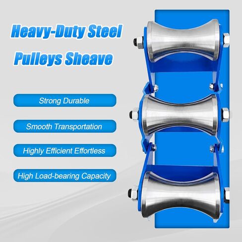 Cable Puller Sheave, Cable Feeding Sheave, Wire Pulling Tools Pulley for Industrial Large-Scale Laying, Heavy-Duty Steel Pulleys Sheave, High-Load Cables Tugger Wire Puller Attachment in Kuwait