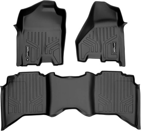 MAXLINER Floor Mats 2nd Row Liner Black Compatible with 2009-2022 Ram 1500-2010-2022 Ram 2500/3500 Crew Cab in Saudi Arabia
