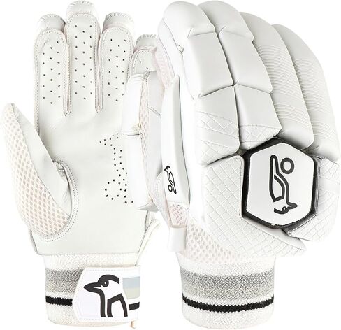 KOOKABURRA 2025 Ghost 4.1 Right Hand Batting Glove (One Size) (White/Black) in Kuwait