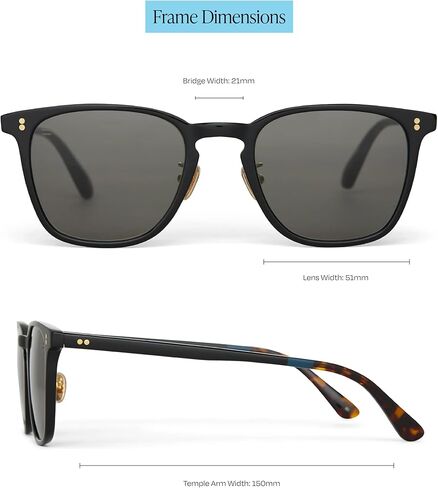 TOMS Fitzpatrick Rectangular Sunglasses in Kuwait