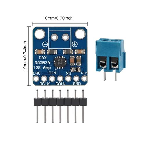 AITRIP 3 قطعة MAX98357 MAX98357A I2S 3W فئة D مكبر للصوت واجهة اندلاع I2S DAC فك التشفير لمشاريع الصوت Raspberry Pi Esp32 Arduino in Saudi Arabia