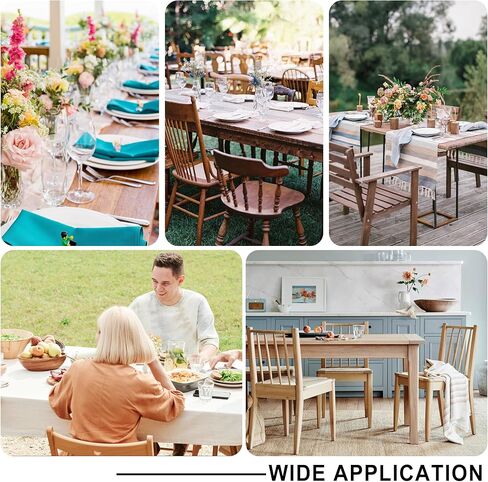 XWZO Clear Plastic Tablecloth Rectangle - 100% Waterproof Oilproof Stain Resistant Wipeable Vinyl Table Cloth, Transparent Cover Protector for Dining, Parties, 60 x 84 Inch in Kuwait