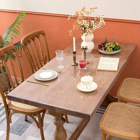 واقي غطاء طاولة شفاف مقاس 24 × 48 بوصة، بساط مكتب شفاف بسمك 2 مم، غطاء طاولة بلاستيكي، غطاء مكتب شفاف، حصيرة حماية مكتب لسطح المكتب، مكتب الكتابة in Kuwait