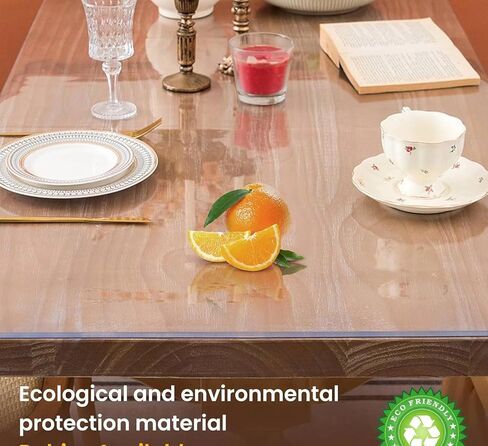 واقي غطاء طاولة شفاف مقاس 24 × 48 بوصة، بساط مكتب شفاف بسمك 2 مم، غطاء طاولة بلاستيكي، غطاء مكتب شفاف، حصيرة حماية مكتب لسطح المكتب، مكتب الكتابة in Kuwait