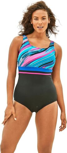 Swimsuits For All Women's Empire Waist One Piece Swimsuit (Plus in Saudi Arabia