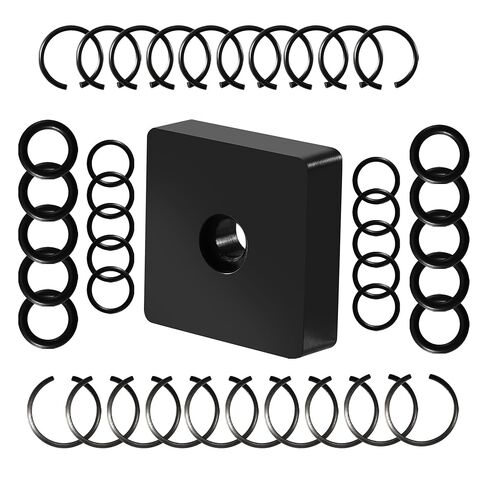 20 Sets 3/8" & 1/2" Impact Retaining Ring Clips with O-Rings, Friction Rings Socket Retainer Kit with Anvil Installation Tool, Compatible with Milwaukee Electric & Pneumatic Impact Wrenches in Saudi Arabia