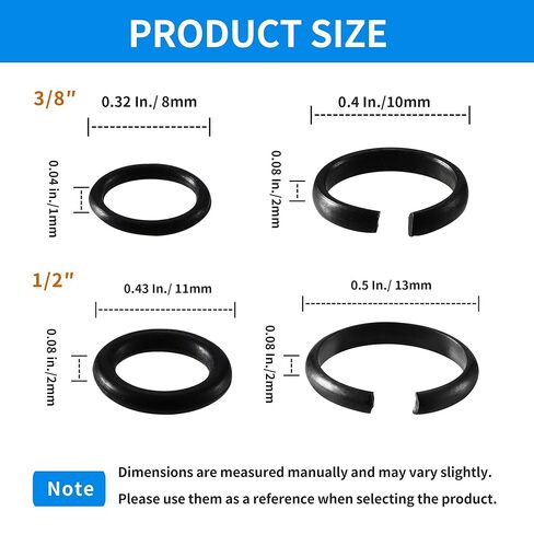 20 Sets 3/8" & 1/2" Impact Retaining Ring Clips with O-Rings, Friction Rings Socket Retainer Kit with Anvil Installation Tool, Compatible with Milwaukee Electric & Pneumatic Impact Wrenches in Saudi Arabia