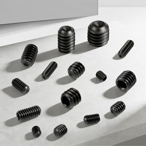 Set Screw Assortment Kit 700PCS, 25 Sizes Metric and SAE Set Screws M3 M4 M5 M6 M8 1/8" 5/32" 3/16" 1/4" 5/16" Socket Screw Kit 12.9 Alloy Steel for Bathroom Fixtures Door Handles in Kuwait