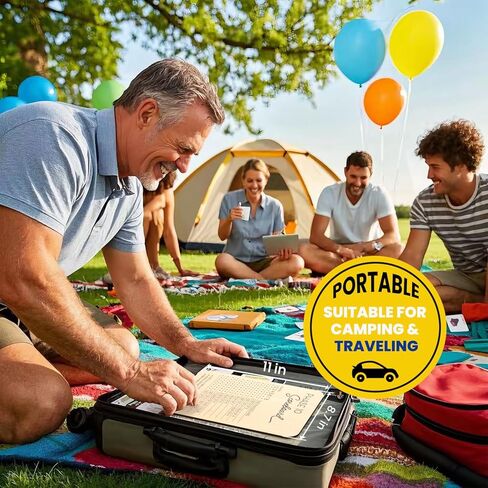 Phase 10 Score Board, Wooden Scoreboard for Phase 10 Card Game with 8 Colored Cribbage Pegs, Fun Board Card Games Accessories for Adults, Families, Parties & Travel in Kuwait