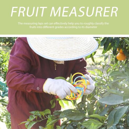 Plastic Fruit Diameter Measuring Circle for Oranges and Citrus Size 30-90mm Medium Small Fruit Grading Gauge Ring Random Color in Saudi Arabia