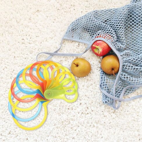 Plastic Fruit Diameter Measuring Circle for Oranges and Citrus Size 30-90mm Medium Small Fruit Grading Gauge Ring Random Color in Saudi Arabia