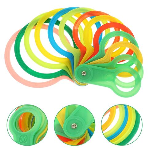 Plastic Fruit Diameter Measuring Circle for Oranges and Citrus Size 30-90mm Medium Small Fruit Grading Gauge Ring Random Color in Saudi Arabia