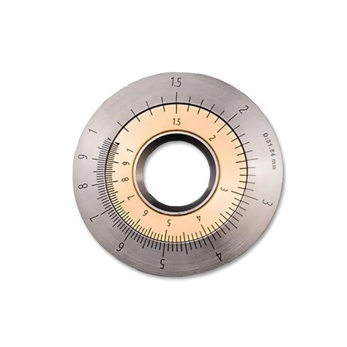 Titanium Rolling Measurement Ring - Curved Ruler for Fingertip， with Logarithmic Ratio/Natural Ratio, Irregular Curves/Straight Lines Can Be Measured, for Measuring Length in Saudi Arabia