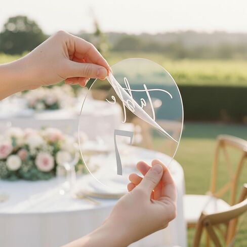 Wedding Table Number 1-20 with Stand,Gold Arched Acrylic Sign with Holder for Wedding Reception,Centerpiece,Anniversary in Kuwait
