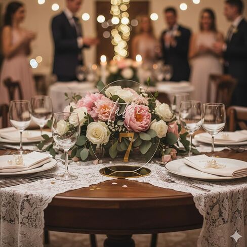 Wedding Table Number 1-20 with Stand,Gold Arched Acrylic Sign with Holder for Wedding Reception,Centerpiece,Anniversary in Kuwait