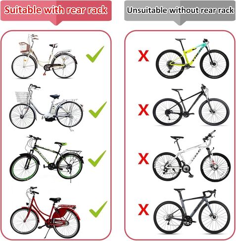 Rear Kids Bike Seat, Heavy Duty Back Mount Kid's Bike Seat for Aged 18 Month - 8 Years Old, Child Carrier Bike Chair for Bicycle Kids Seat, Foam Seat Belt with Reflective Strip in Saudi Arabia