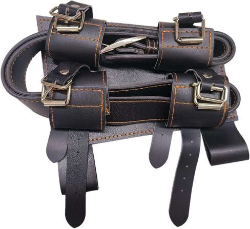 LEONARK PU Leather Sword Frog with Adjustable Belt Medieval-Style Weapon Carry Case Holder for HEMA Sword Longsword Katana Cosplay in Saudi Arabia