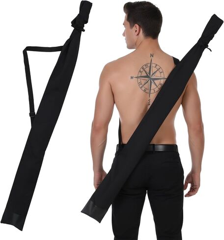 Lightsaber Carrying Bag,Lightsaber Cases,Durable Sword Bag, Black Sword Carrying Case, Leather Cover at the Bottom, for Samurai Cosplay Costume Halloween Dress Up Party in Saudi Arabia