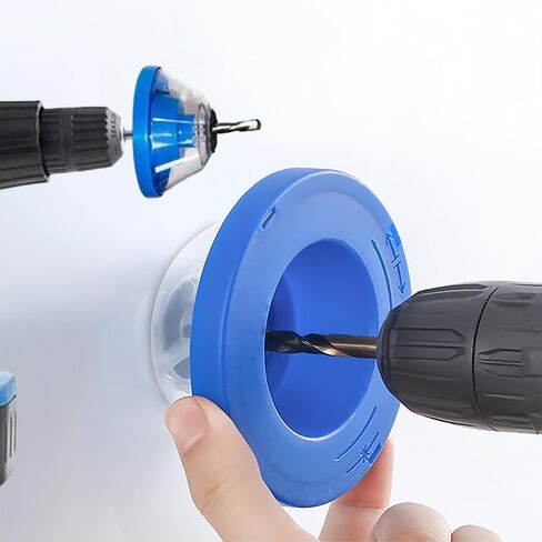 1pcs Drill Dust Cover Flexible Collection Bowl for Electric Hammer and Impact Drills Dust Shield for Drywall Concrete Wood, Blue in Saudi Arabia