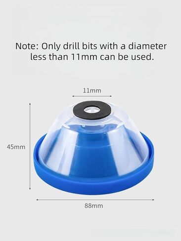 1pcs Drill Dust Cover Flexible Collection Bowl for Electric Hammer and Impact Drills Dust Shield for Drywall Concrete Wood, Blue in Saudi Arabia