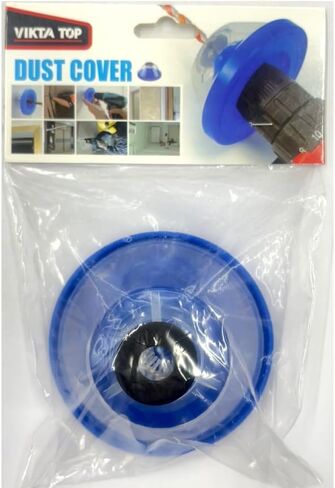 1pcs Drill Dust Cover Flexible Collection Bowl for Electric Hammer and Impact Drills Dust Shield for Drywall Concrete Wood, Blue in Saudi Arabia