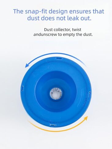 1pcs Drill Dust Cover Flexible Collection Bowl for Electric Hammer and Impact Drills Dust Shield for Drywall Concrete Wood, Blue in Saudi Arabia
