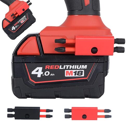 SWER 4 قطع حامل لقم المثقاب متوافق مع أدوات ميلووكي M18، ملحقات حامل المثقاب، أسود وأحمر in Kuwait