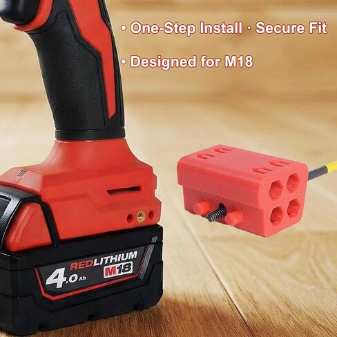 SWER 4 قطع حامل لقم المثقاب متوافق مع أدوات ميلووكي M18، ملحقات حامل المثقاب، أسود وأحمر in Kuwait