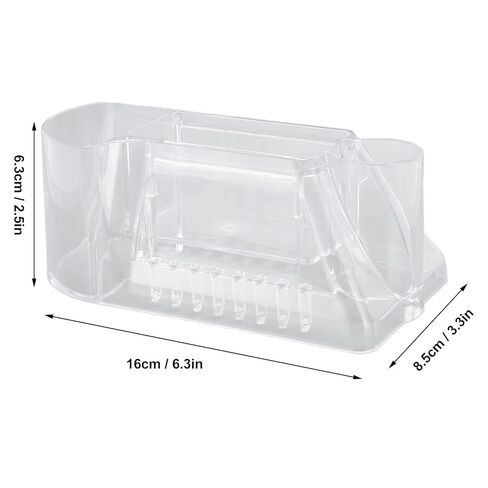 Nail Drill Bits Holder, Nail Drill Machine & Bits Manicure Tools Storage Box with 8 Holes, Transparent Professional Nail Drill Stand Holder Organizer, Nail Drill Tool Displayer Holder Case in Saudi Arabia