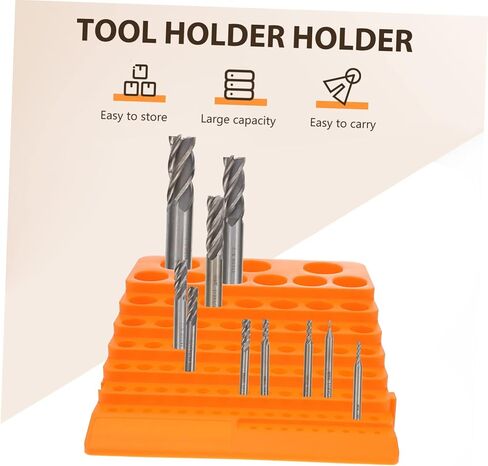 STOBOK 84Holes Drill Bit Organizer Rack with Multifunctional Storage Holder for Milling Cutters Drills Taps and More Durable and Sturdy Tool Stand for Easy Access and Space Saving in Saudi Arabia