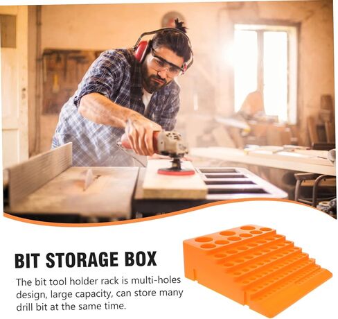 STOBOK 84Holes Drill Bit Organizer Rack with Multifunctional Storage Holder for Milling Cutters Drills Taps and More Durable and Sturdy Tool Stand for Easy Access and Space Saving in Saudi Arabia