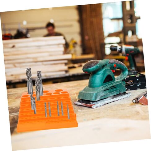 STOBOK 84Holes Drill Bit Organizer Rack with Multifunctional Storage Holder for Milling Cutters Drills Taps and More Durable and Sturdy Tool Stand for Easy Access and Space Saving in Saudi Arabia