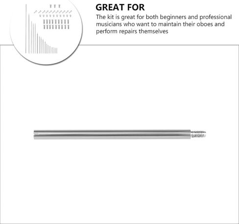 BESPORTBLE Oboe Repair Threaded Shaft and Screw Kit 21 Threaded Shafts Woodwind Instrument Repair Parts Set for Oboe Maintenance and Replacement in Kuwait