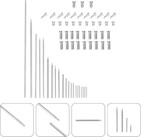 BESPORTBLE Oboe Repair Threaded Shaft and Screw Kit 21 Threaded Shafts Woodwind Instrument Repair Parts Set for Oboe Maintenance and Replacement in Kuwait