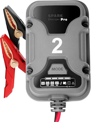 شاحن بطاريات ذكي 2A 6V/12V متوافق مع شواحن البطاريات الذكية NOCO Genius، صيانة تلقائية، شاحن هزيلة - لبطاريات الرصاص الحمضية والليثيوم in Kuwait