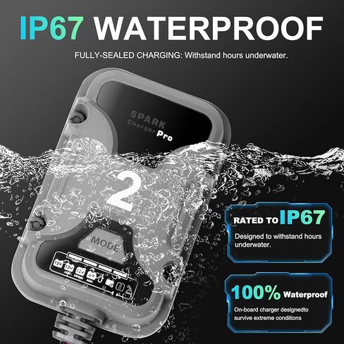 شاحن بطاريات ذكي 2A 6V/12V متوافق مع شواحن البطاريات الذكية NOCO Genius، صيانة تلقائية، شاحن هزيلة - لبطاريات الرصاص الحمضية والليثيوم in Kuwait