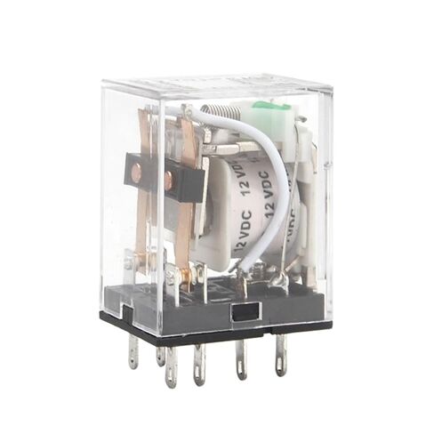 1pcs Intermediate Relay HH52P MY2NJ Plug-in Relay DC AC12v 24v AC110v 220v 380V 5a Silver Contact PYF08A 8pins Socket(with Base,DC 24V) in Kuwait