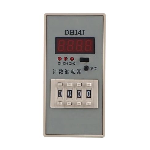DH14J 24V 220V 380V 1NO 1NC 11PIN Counter Programmable Relay 1-9999(x1/ x10/x100) Digital Display Resistive Load 50/60Hz(380VAC) in Kuwait