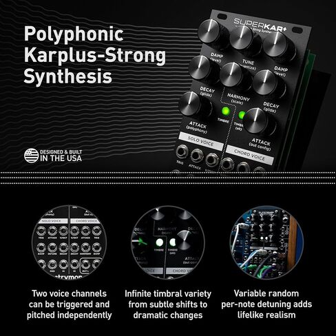 وحدة Strymon SuperKar+ 32 Voice Karplus القوية للأنظمة المعيارية والجيتار ولوحات الدواسات ولوحة المفاتيح in Kuwait