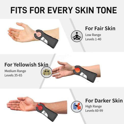 مكتشف الأوردة للوصول إلى الوريد - عارض الأوردة المحمول LED مع سطوع قابل للتعديل، شاشة رقمية - مناسب لجميع ألوان البشرة والممرضات والعيادات والاستخدام المنزلي (أسود) in Kuwait