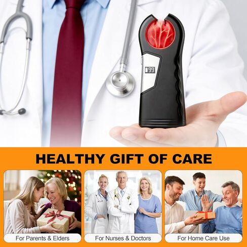 Rechargeable Venous Finder Viewer, Suitable for Use in Nurse Clinics and Homes for Venipuncture and Venipuncture Procedures, with Vein Finder Lights for Various Skin Types -Black in Saudi Arabia