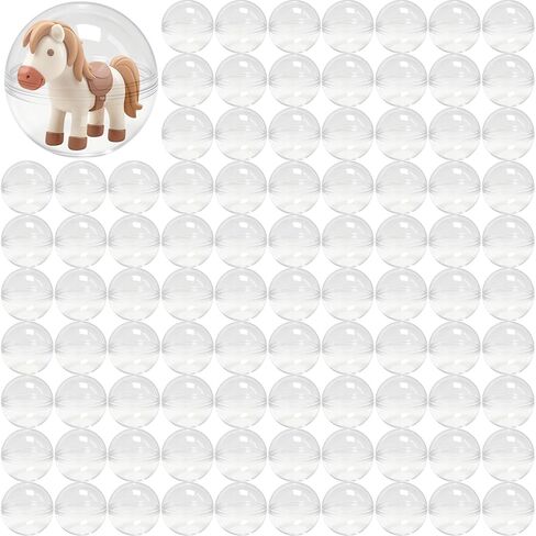 250 عبوة من كبسولات آلة بيع كرات العلكة، عبوات بلاستيكية شفافة مقاس 1.1 بوصة، كبسولات بيع مستديرة فارغة للجوائز، والمفاجآت المخفية، وهدايا الحفلات ذات الطابع الخاص in Kuwait