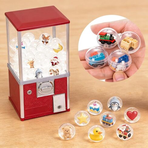 250 عبوة من كبسولات آلة بيع كرات العلكة، عبوات بلاستيكية شفافة مقاس 1.1 بوصة، كبسولات بيع مستديرة فارغة للجوائز، والمفاجآت المخفية، وهدايا الحفلات ذات الطابع الخاص in Kuwait