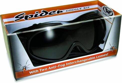Global Vision Spider Motorcycle Goggle Eyewear Kit with Clear and Smoke Lenses in Saudi Arabia